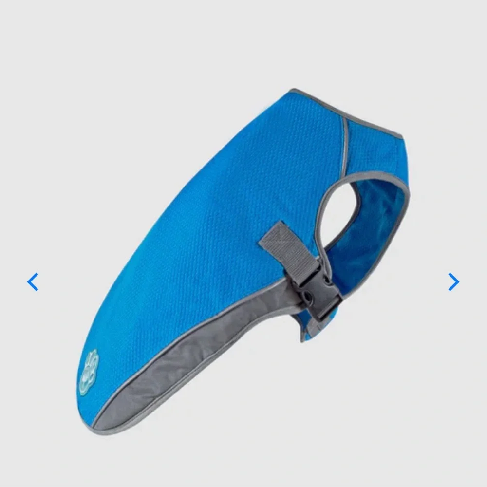 Canada Pooch Chill Seeker Cooling Vest - Blue - Size 12